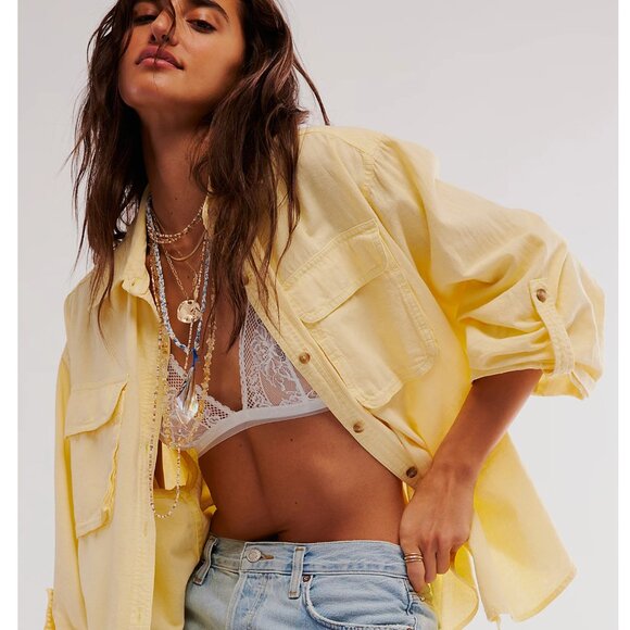 Free People Care FP Reya Lace Bralette Bra Top - Picture 1 of 7